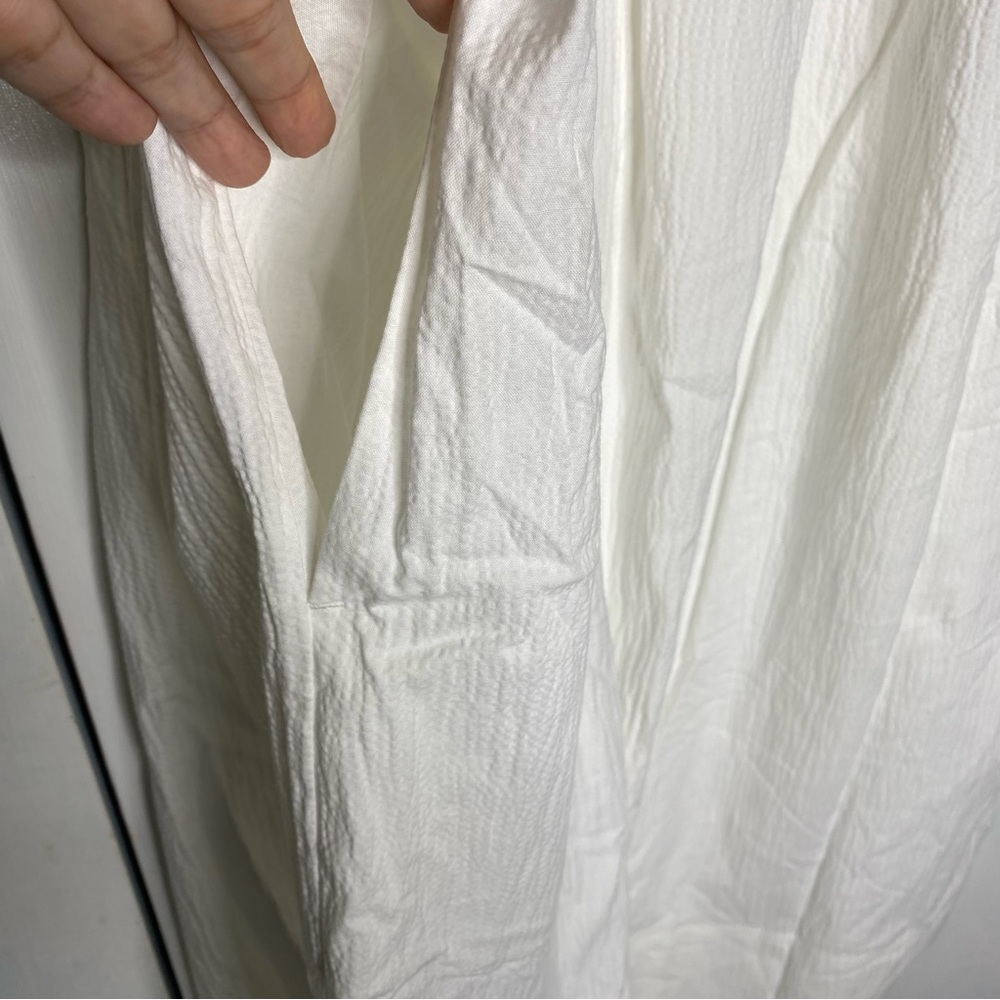 Everlane White Sleeveless Midi Dress - Picture 9 of 10